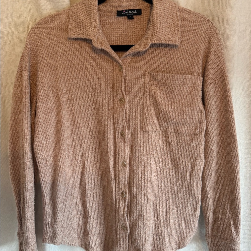 Mixed Threads Ribbed Knit Sweater - Picture 2 of 4
